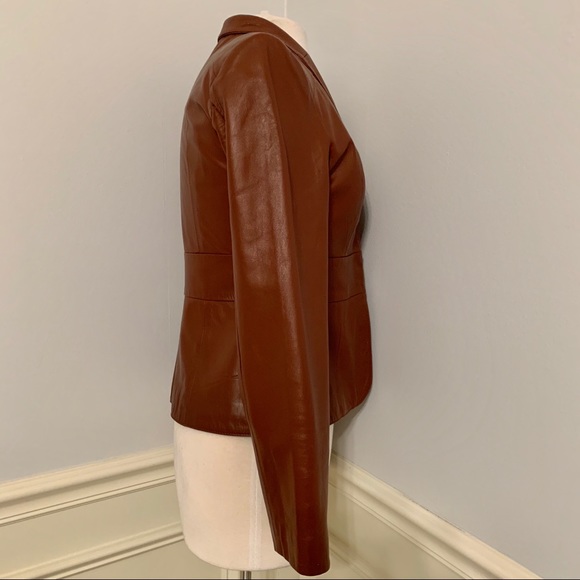 Nicole Miller Leather Jacket Vintage Style Sz M - Picture 3 of 5